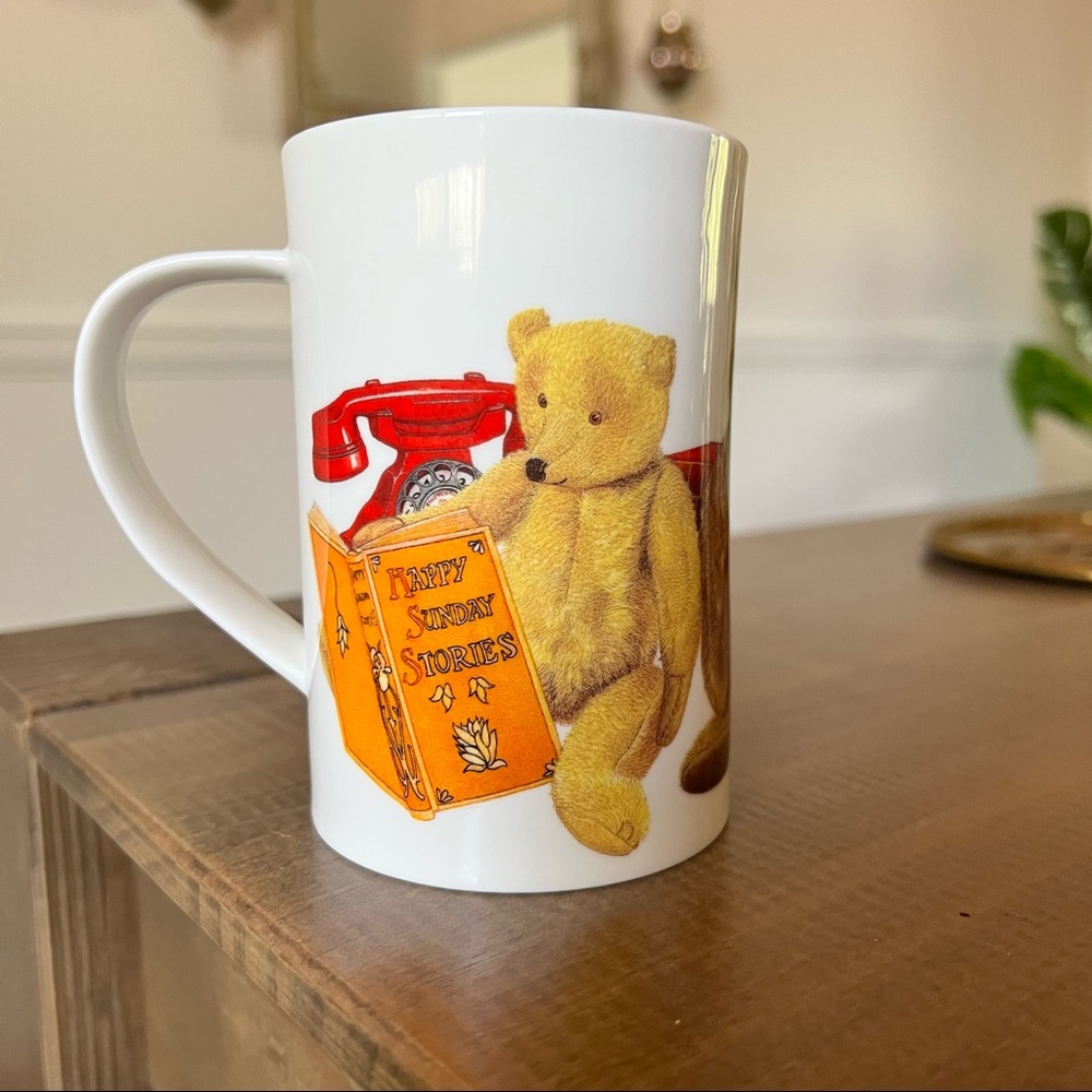 Dunoon Fine Bone China Old Bears Richard Party Coffee Mug England 4.5"